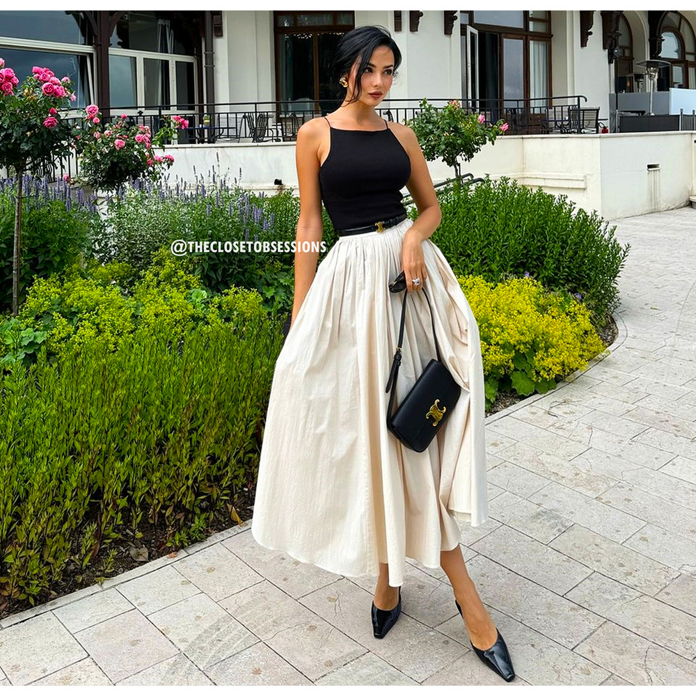 ZARA BLOGGER FAVE!!! Textured Midi Skirt NWT - Picture 8 of 16